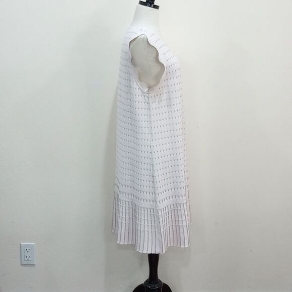 Ted Baker London RELIOA Flippy Metallic Jacquard Pink Dress Size 12 / 14 USA - 5 - Picture 10 of 16